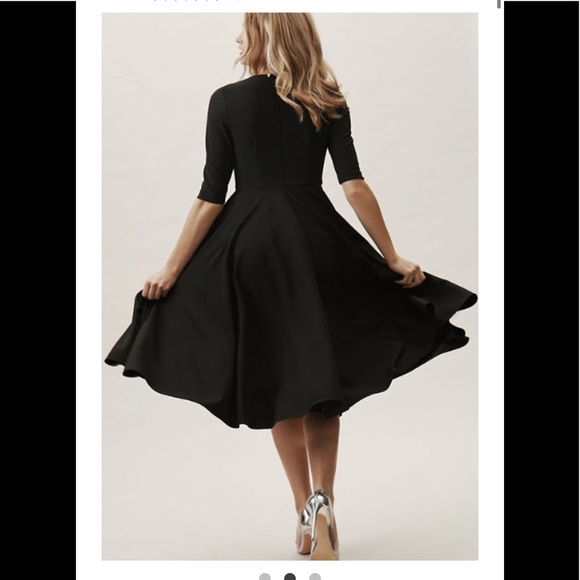 BHLDN Valdis Dress Black Size 2 NWT - Picture 2 of 16